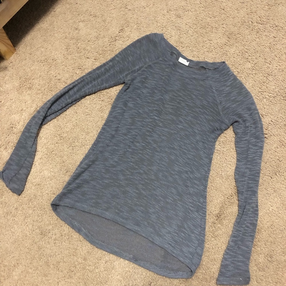 Sheer long sleeve shirt